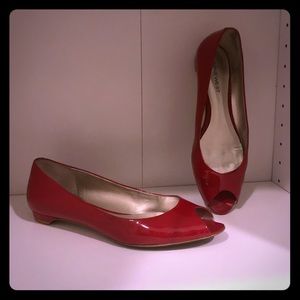 Nine West Red Patent Ballet Flats